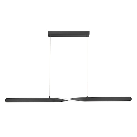 Afx Twist 48" LED Pendant - Black TWTP48L30D1BK